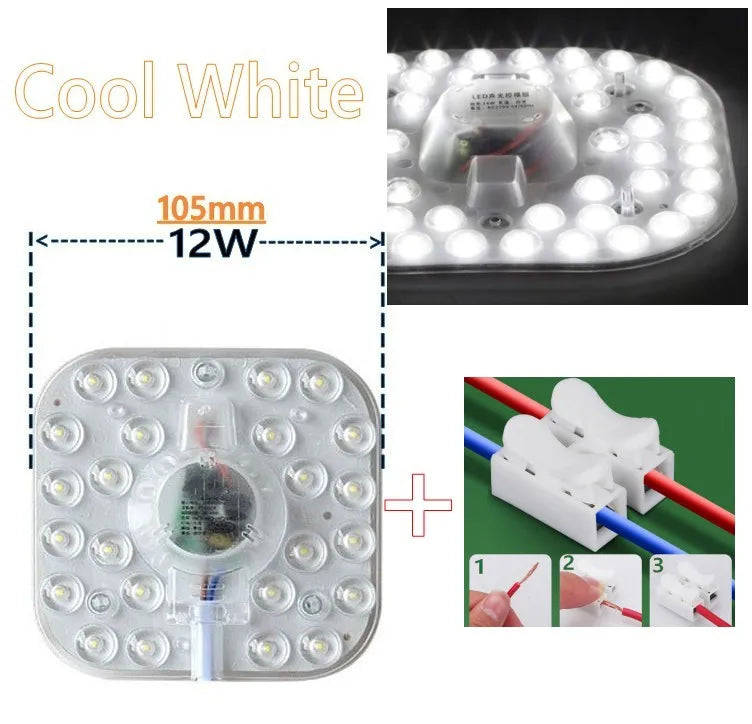 plafonnier led rond blanc translucide moderne 360 lumiere smd 12w 18w 24w 36w 50w