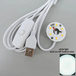 ampoules led blanc modernes diodes usb alimentation commutateur on off