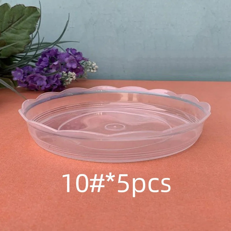 assiettes transparentes modernes plastique pp non enduit 10cm 11.2cm 13cm 13.8cm