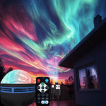projecteur aurores boréales ciel étoilé couleurs télécommande usb ambiance cosmique moderne