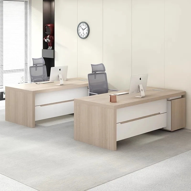 moderne bois mdf 1800mm beige clair tiroirs tables étagères moderne commercial