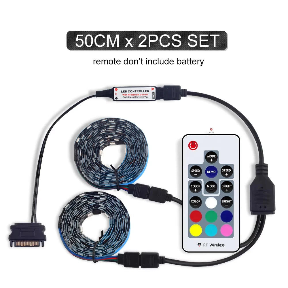 ruban led flexible 30leds/m rgb adhésif moderne 5050 sata câble télécommande
