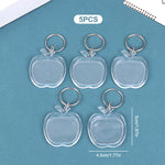 porte clés transparent moderne imprimé ❤️ You étoile super dad anneau métallique