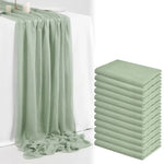 serviettes table uni moderne bleu clair vert pastel blanc rouge foncé rose pâle party
