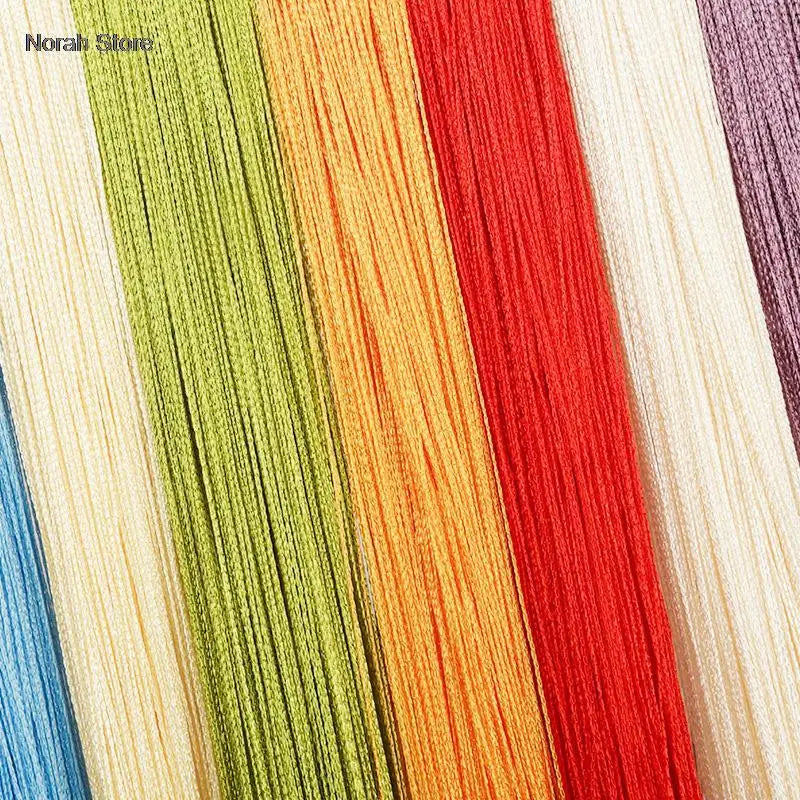rideau chaîne métallique multicolore moderne fenêtre salon décoration intérieure maison tissu polyester