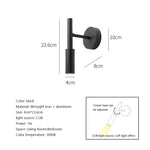 lampes murales modernes orientables led noir blanc chambre salon