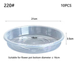 plateau fleur transparent moderne rayures ondulées différentes tailles plantes maison set