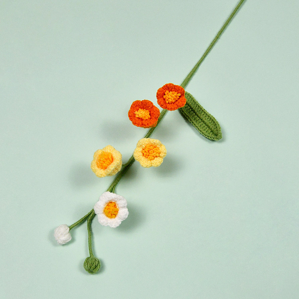 fleurs artificielles tricotées calla multicolore décoration maison artisanale intérieur anniversaire mariage
