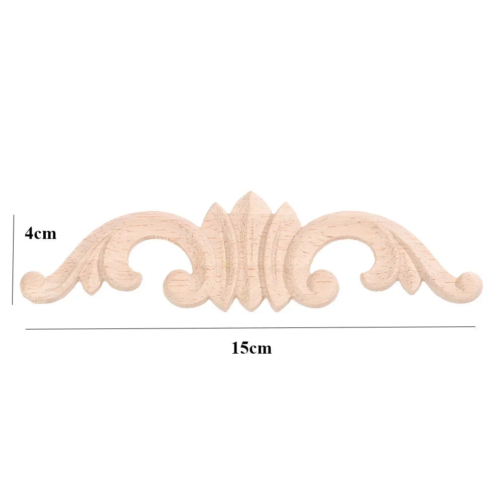 appliques decoratives bois floral sculptees baroques naturelles decoration murale farmhouse classic