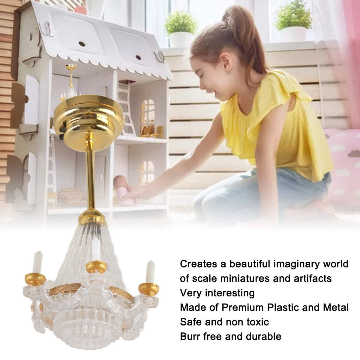 lampe suspension or transparent rétro gravée bougies vintage gravé