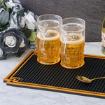 tapis bar noir or grille moderne 18x12 pouces antidérapant salon restaurant