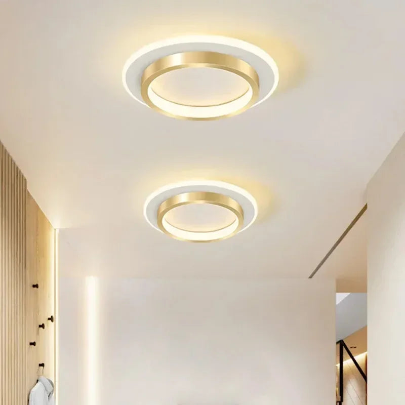 plafonnier led moderne rond carré blanc doré luminaire intérieur salon chambre couloir salon luxe