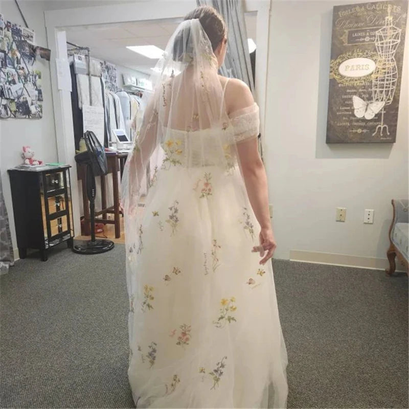 voile mariée blanc fleurs colorées transparent classique romantique erotique erotique erotique erotique salopes salopes