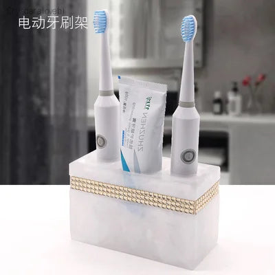 distributeur savon huiles essentielles moderne élégant blanc noir marbré set accessoires
