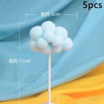 décoration gâteau licorne arc ciel nuages étoiles anniversaire enfant joyeux festif sixième troisième