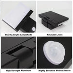 lampe murale détecteur mouvement noir moderne led ip65 étanche 2492000lm 110240v