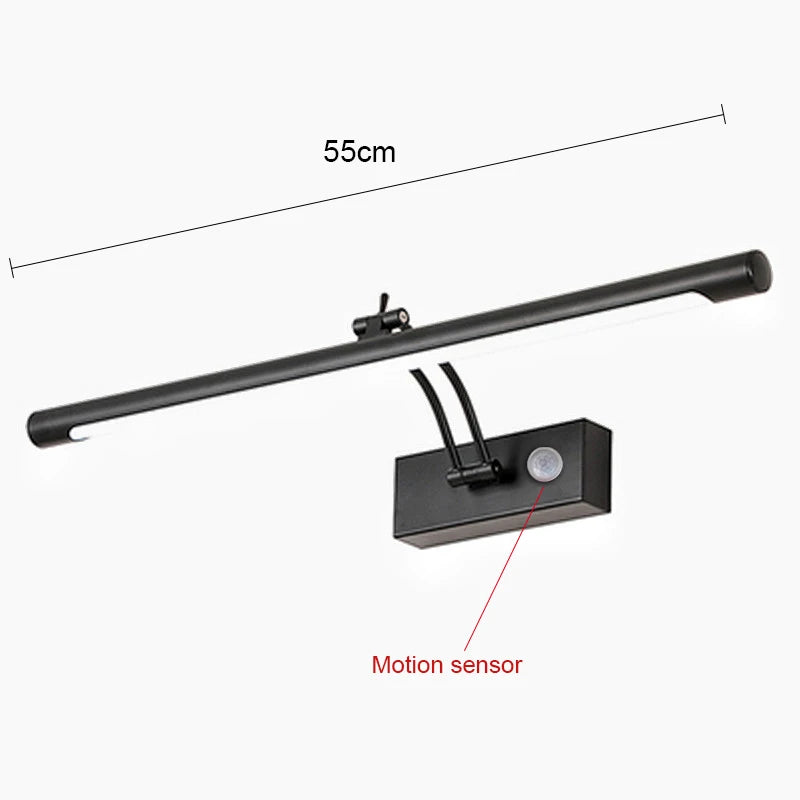 lampe led moderne or argent noir fixée mur éclairage intérieur cuisine chambre coucher salle