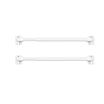 Tringle à rideau extensible blanche sans perçage sur fenêtre