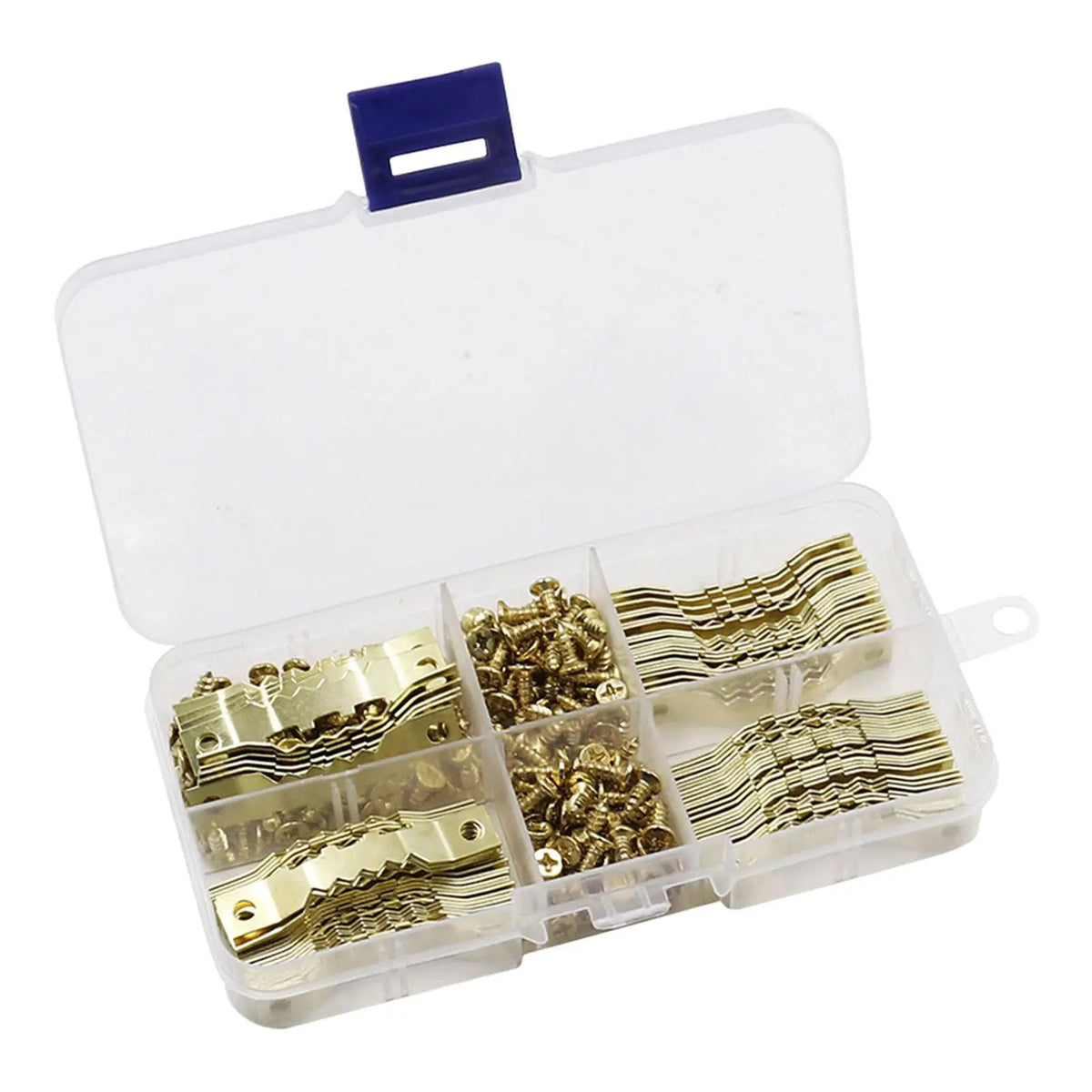 accessoires décoration murale clips dorés boîte rangement classiques bricolage fixations métalliques lisses robustes élégantes