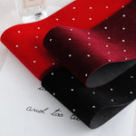 ruban velours rouge petits points blancs 100 polyester largeur 6cm 20mètres