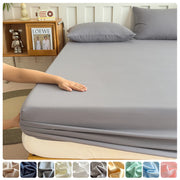 Drap de lit ajusté 180x200 cm en coton uni pour une literie élégante et confortable