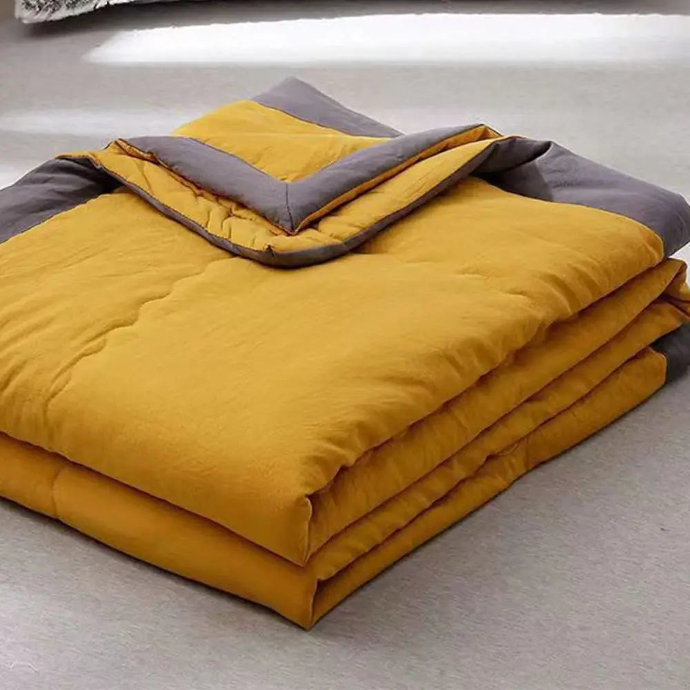 couverture rafraîchissante double face effet froid coton polyester portable printemps automne teint uni moderne