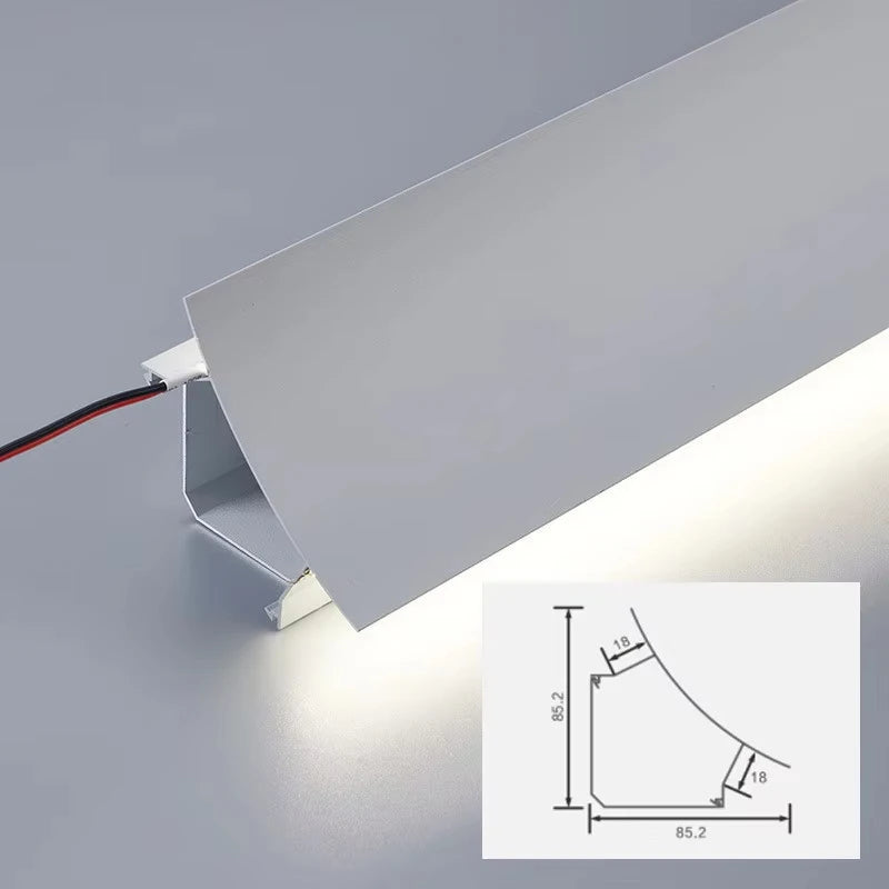 bande lumineuse led moderne blanc opacité vis aluminium 12v 3wintérieur