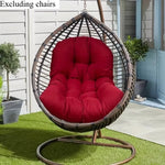 coussin rembourré tissu épais couleur verte bleu marron gris moderne confortable fauteuil suspenduextérieur jardindecorationintérieur