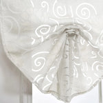 rideau moderne fleur gris rose blanc transparent 100 polyester chambre salon