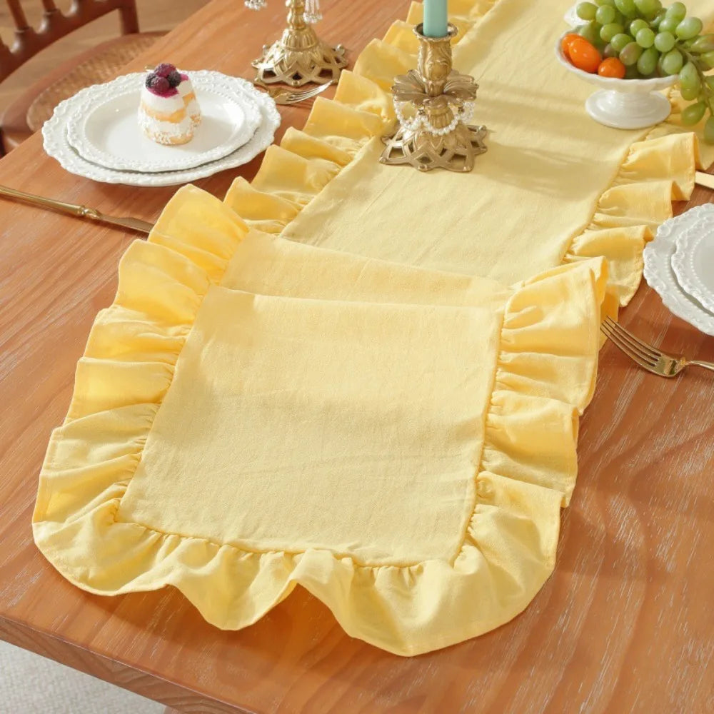 chinois table rectangulaire bleu clair rose vif blanc doux classique antidérapant coton polyester fêtes