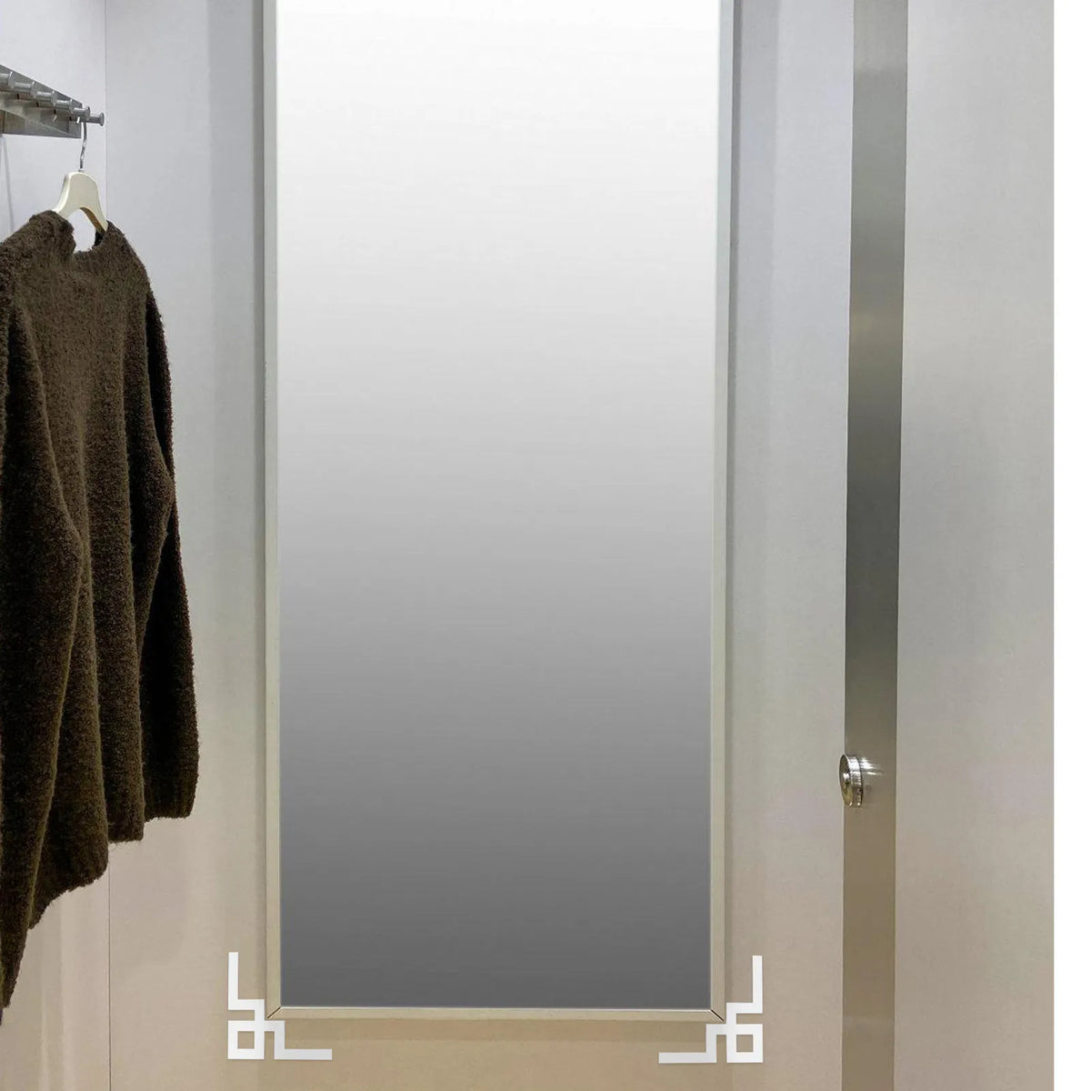 miroir mural adhésif géométrique moderne décoration pièce blanche stickers muraux effet miroir 3d autocollants