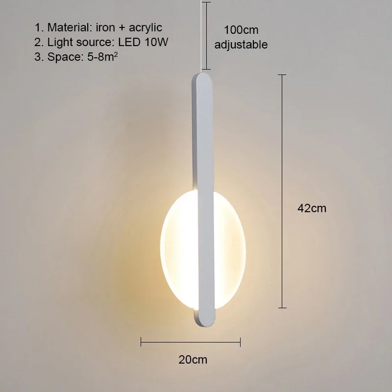 Lampes suspendues modernes minimaliste câble suspension plaque fixation globes opale abatjour blanc noir chambre