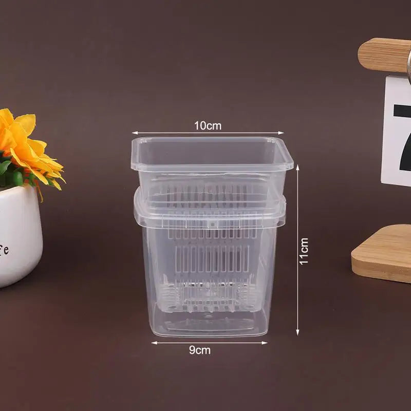 pots plantes transparents drainage moderne auto arrosage racines controle absorption double couche pratique