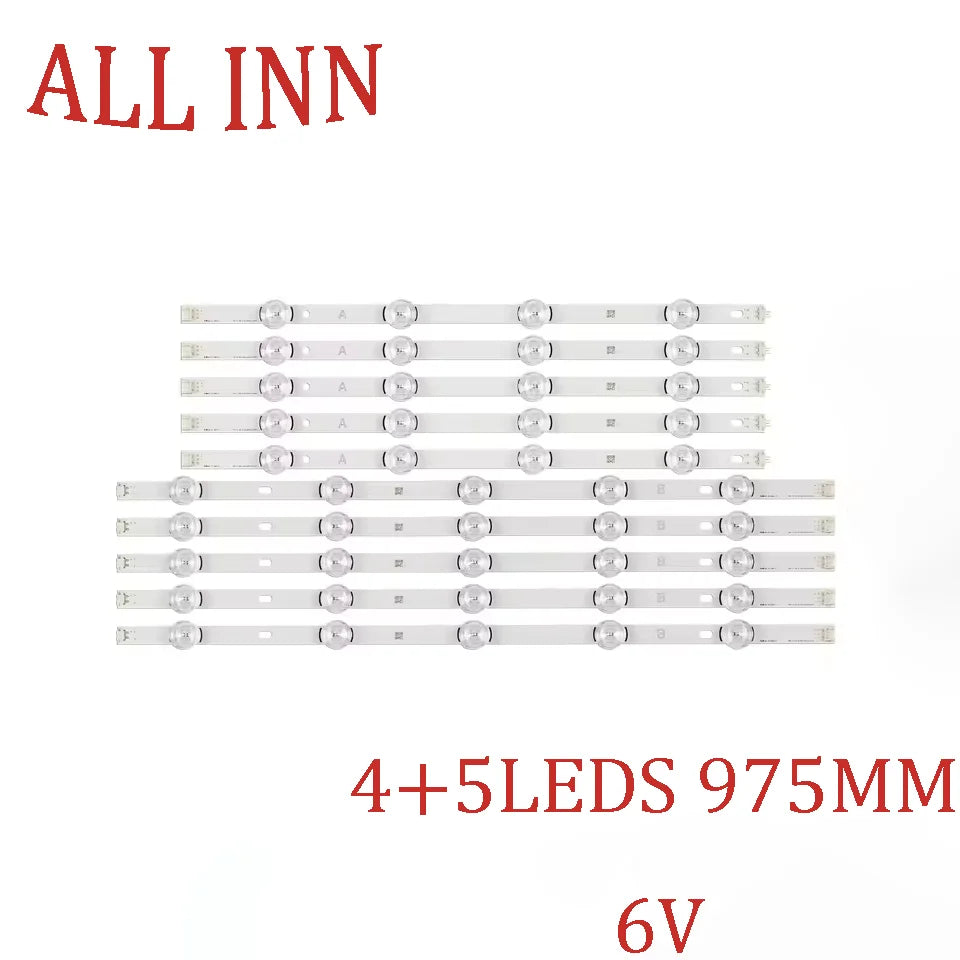 bande led rétro éclairage blanc moderne 975mm 6v connecteurs led