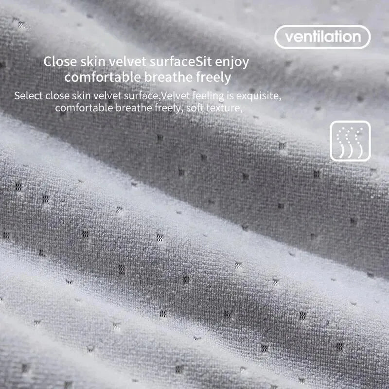 coussin support assise mousse mémoire forme tissu velours gris bleu marine contemporain ergonomique micro