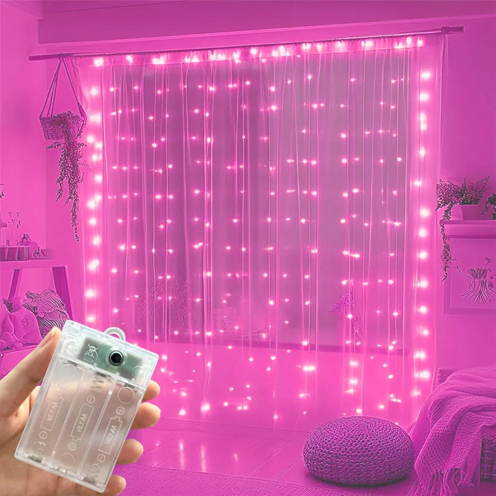 guirlande lumineuse led rose blanches moderne 3m batterie non fournie decoration extérieure