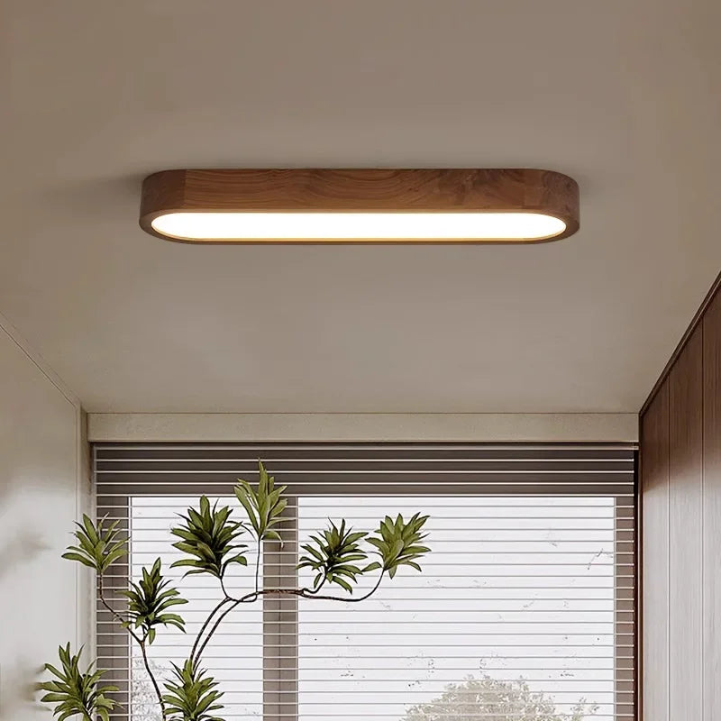lampe moderne bois naturel finition lisse dimmable blanc minimaliste