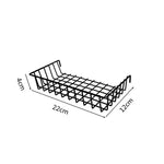 grille métallique moderne suspension murale bacs blanc noir reticule