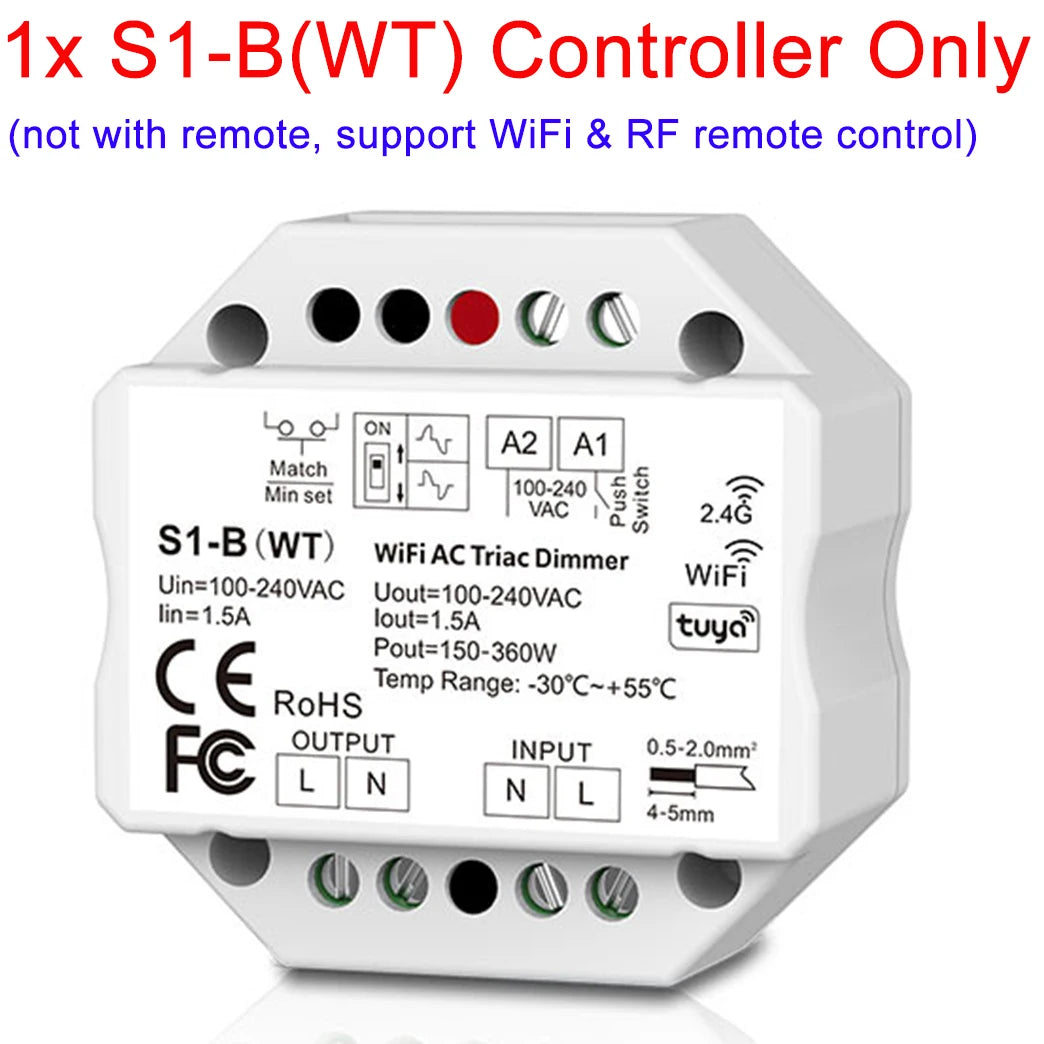 intelligent wifi interrupteur lumière blanc moderne minimaliste fixe led tactile rotatif