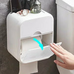 distributeur papier toilette moderne minimaliste adhésif blanc vert grille rétro