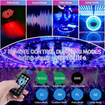 projecteur led 36 diodes rgb sound dmx jump mode noir moderne compact disco scène