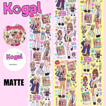 sticker kawaii multicolore dessins animés personnages accessoires floraux scrapbooking bricolage autocollant