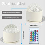 lampe ambiance led effets lumineux multicolores transparent moderne télécommande usb