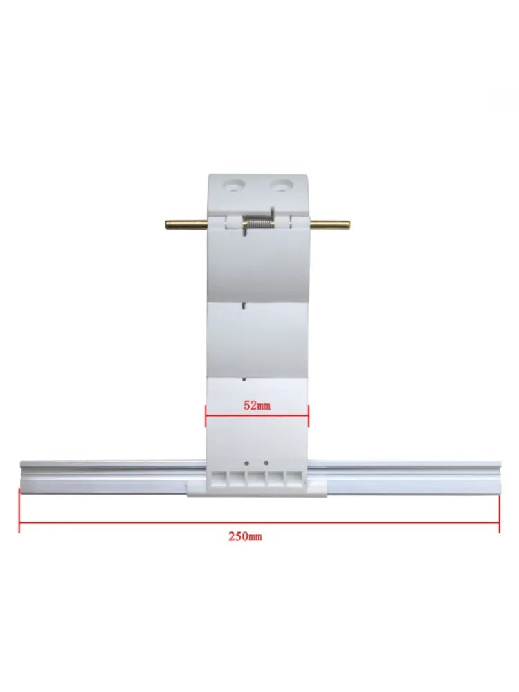 support lampe blanc moderne plat lisse 52mm 250mm aluminium tringle fixe chambre salon