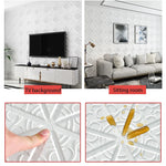 panneaux décoratifs muraux motif géométrique diamants floraux adhésifs modernes blancs rouges verts bleus