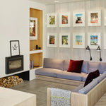 Applique murale rotative en métal chromé