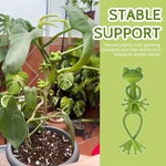 supports plantes forme grenouille vert clair décoration jardin flexible enroulement tige ludiqueextérieurintérieur