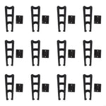 clips fixation noir robustes pratique cadre photo 19cm transparents perforations unisexes adultes