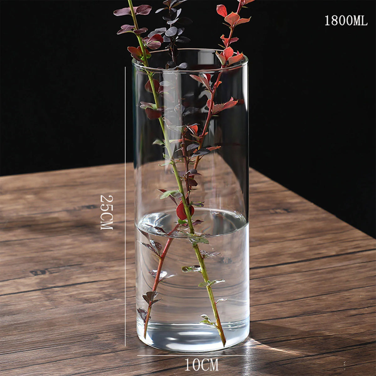 vases verre modernes transparents décoration florale table mariage