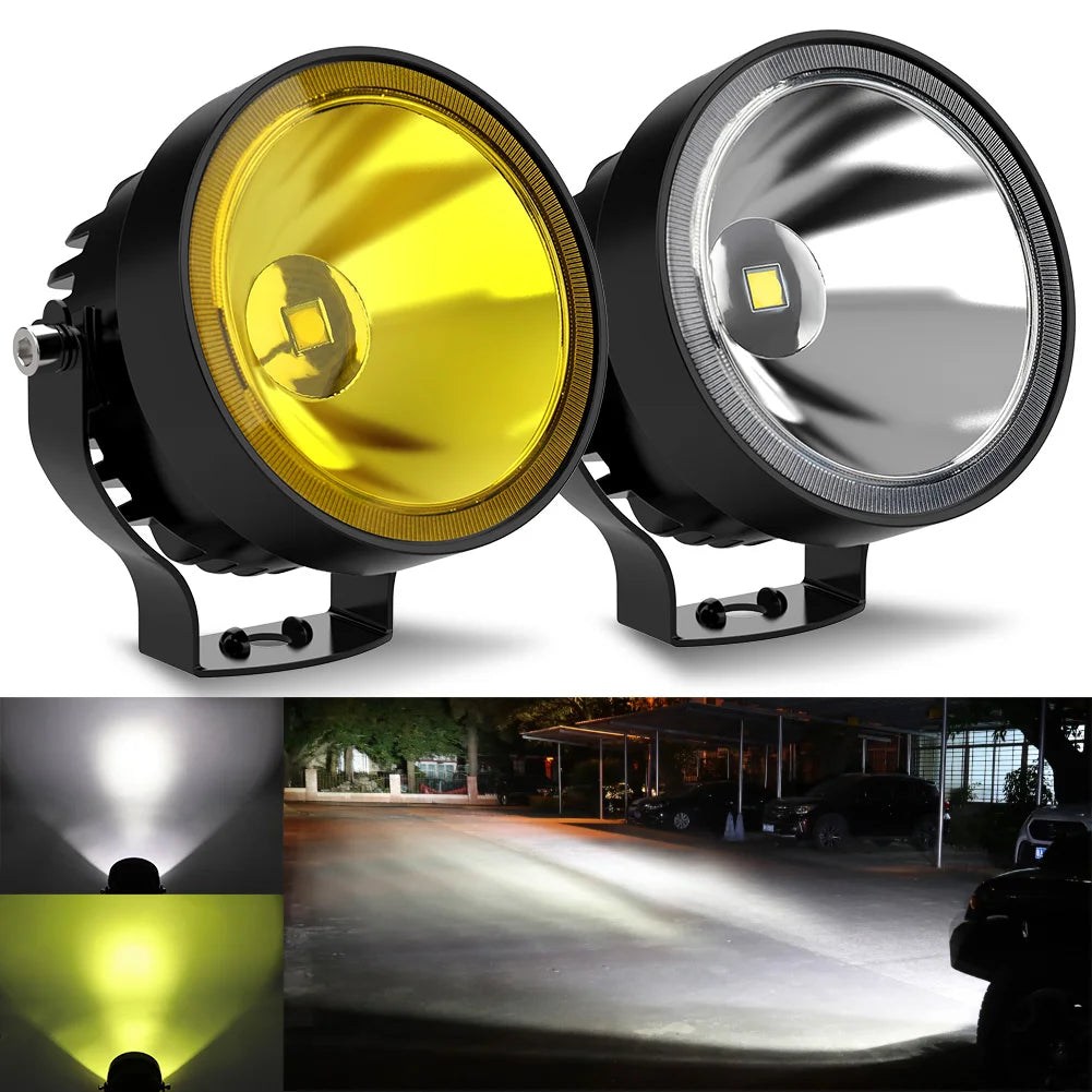 projecteur led 60w noir jaune hexagonal moderne robuste adaptable 180